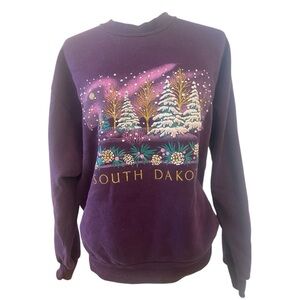 Jerzees Womens Vintage Purple South Dakota Sweatshirt